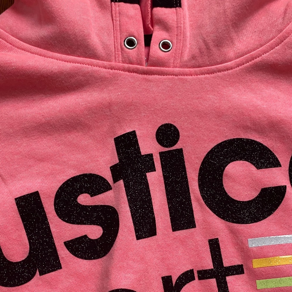 Justice Sport Neon Pink Kids Hoodie - Picture 7 of 9